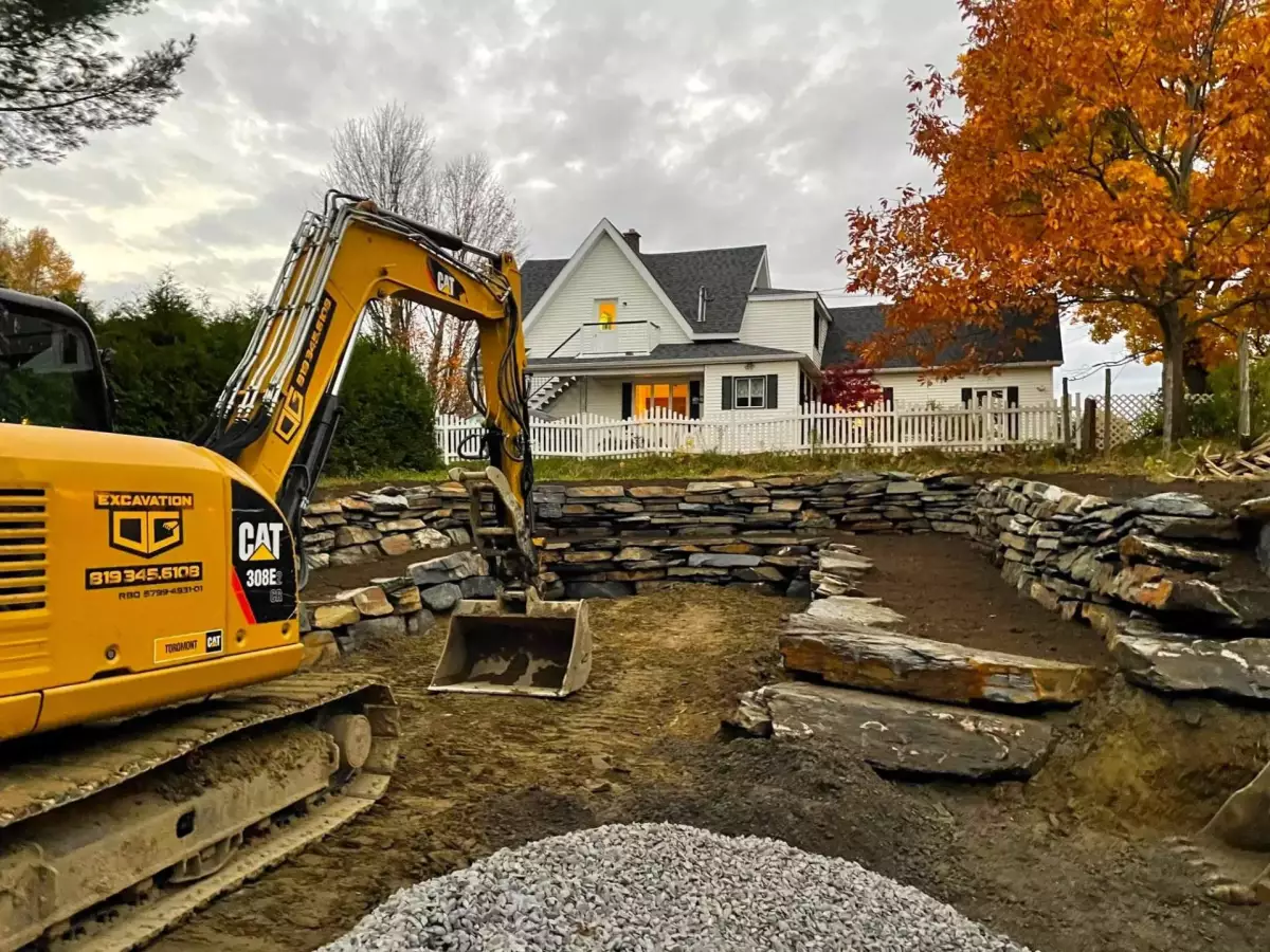 Travaux d'excavation
